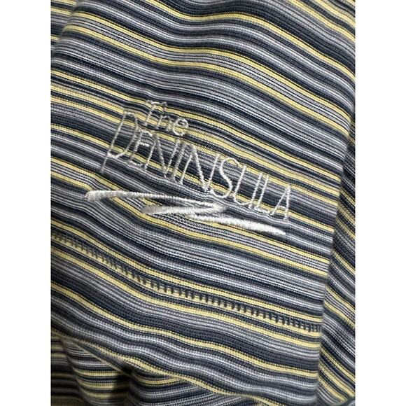 LinkSoul Striped Golf Polo The Peninsula Large - Picture 3 of 6